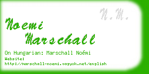 noemi marschall business card